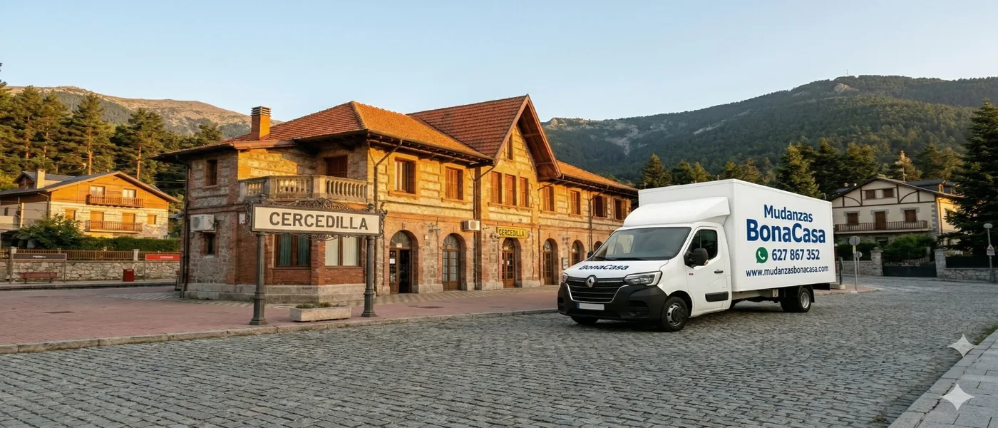 Vista de Cercedilla desde el puerto de Navacerrada